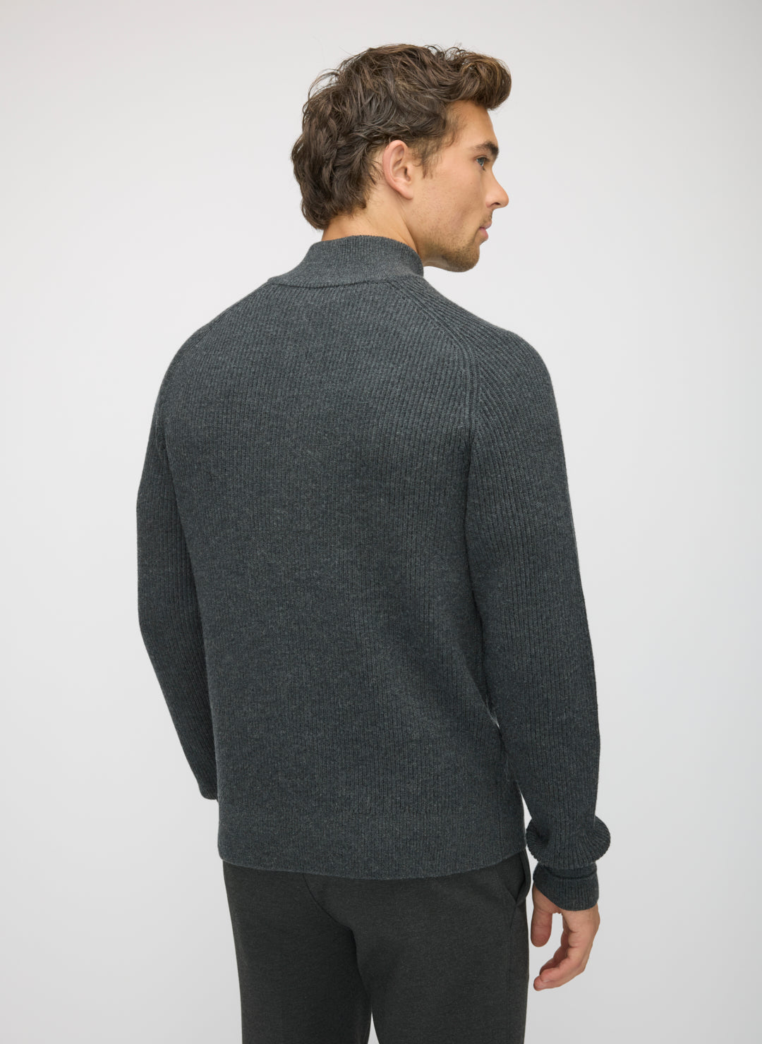 Merino Cotton Full Zip Sweater