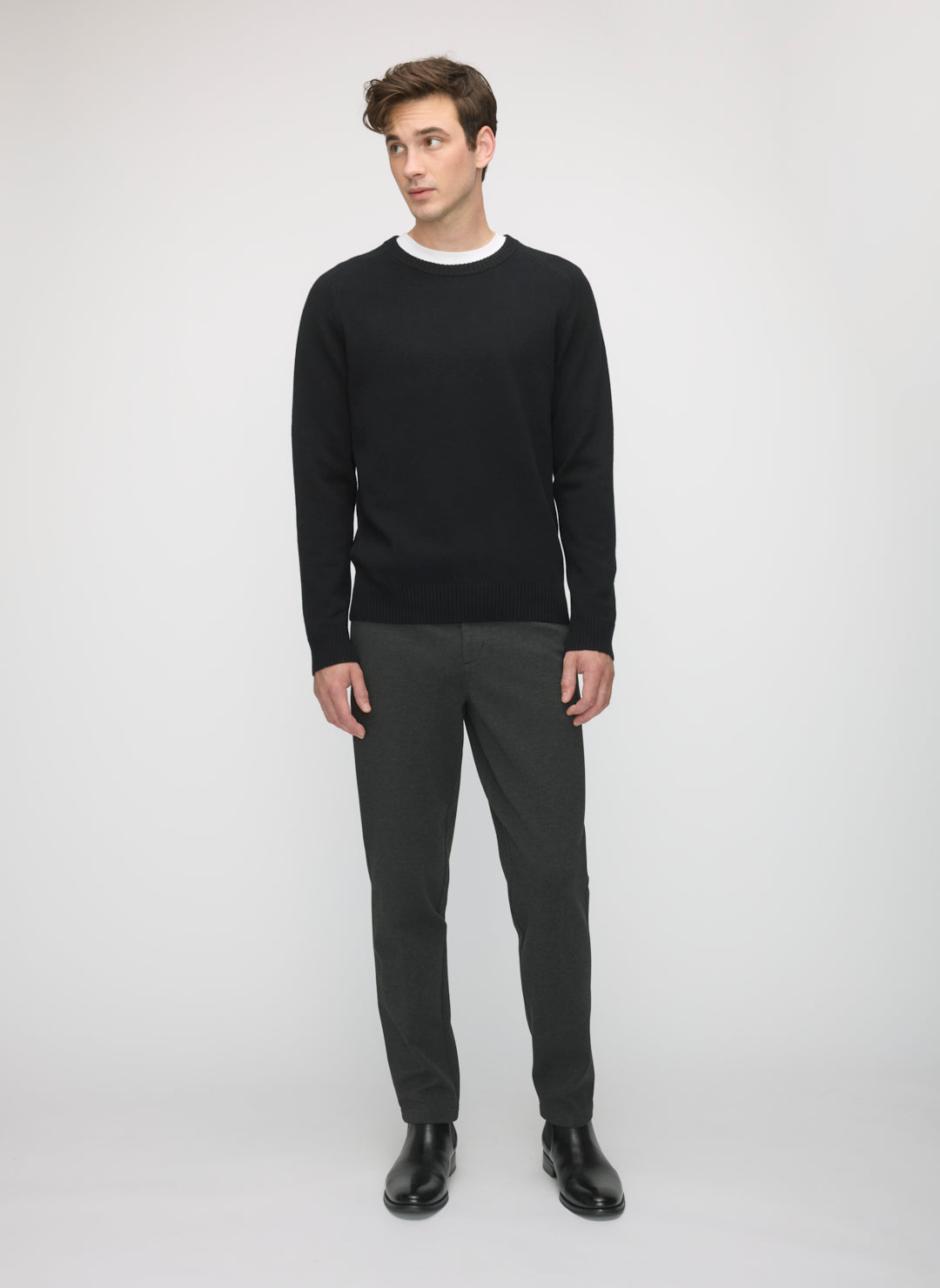 Merino Cotton Crewneck Sweater