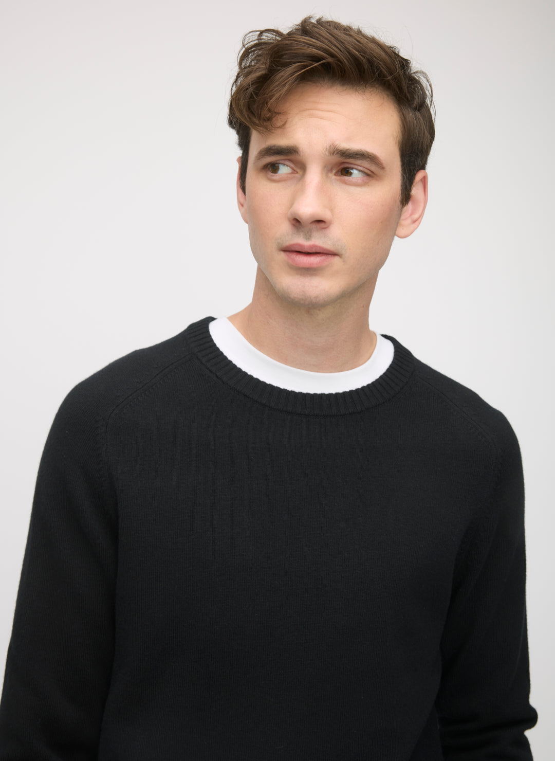 Merino Cotton Crewneck Sweater