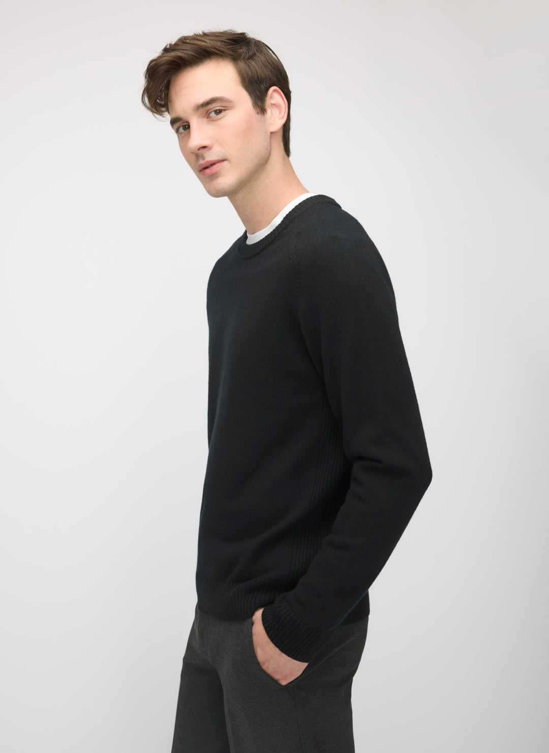 ENNOY MERINO WOOL SWEATER BLACK S エンノイ MERINO WOOL SWEATER BLACK ennoy ネイビー XL MERINO WOOL