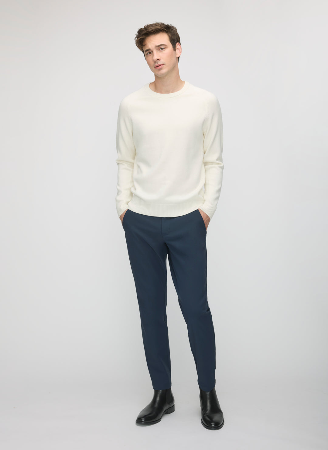 Merino Cotton Crewneck Sweater