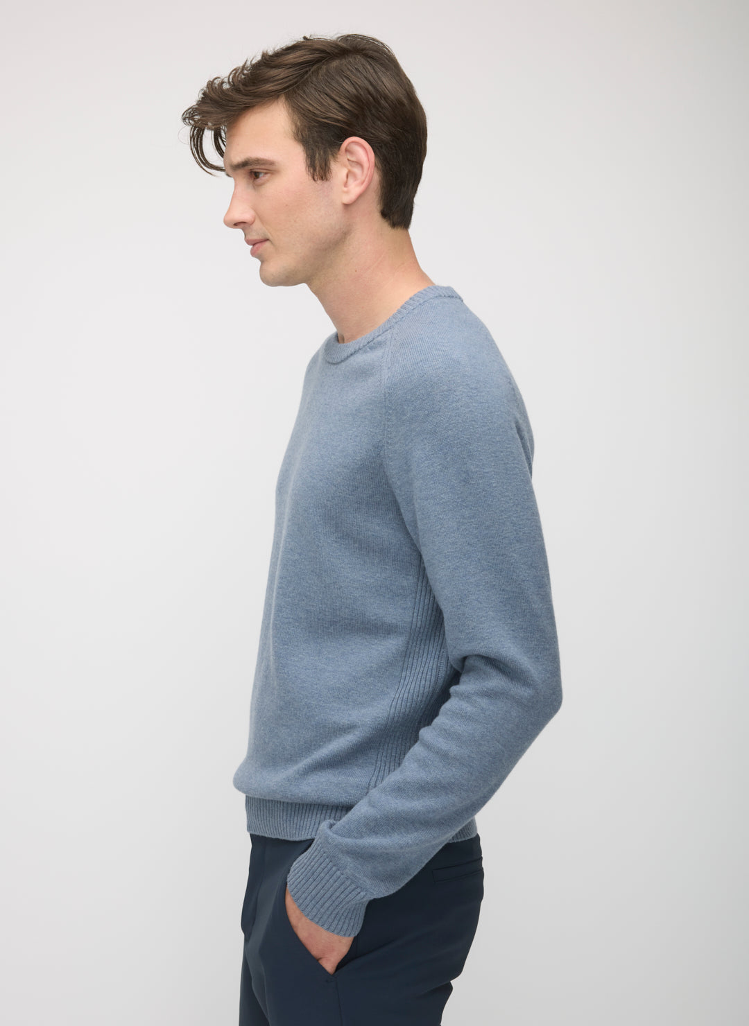 Merino Cotton Crewneck Sweater