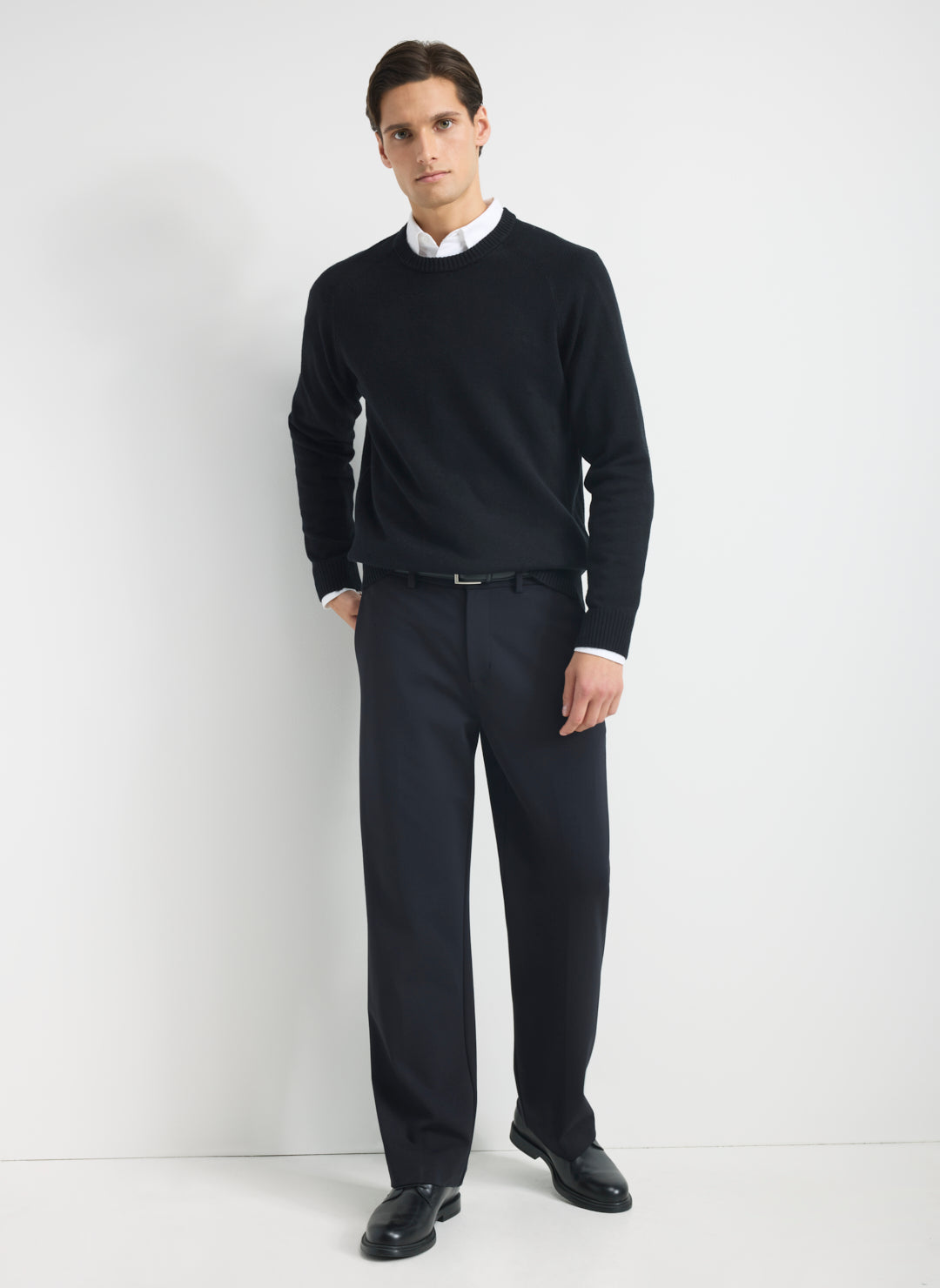 Merino Cotton Crewneck Sweater