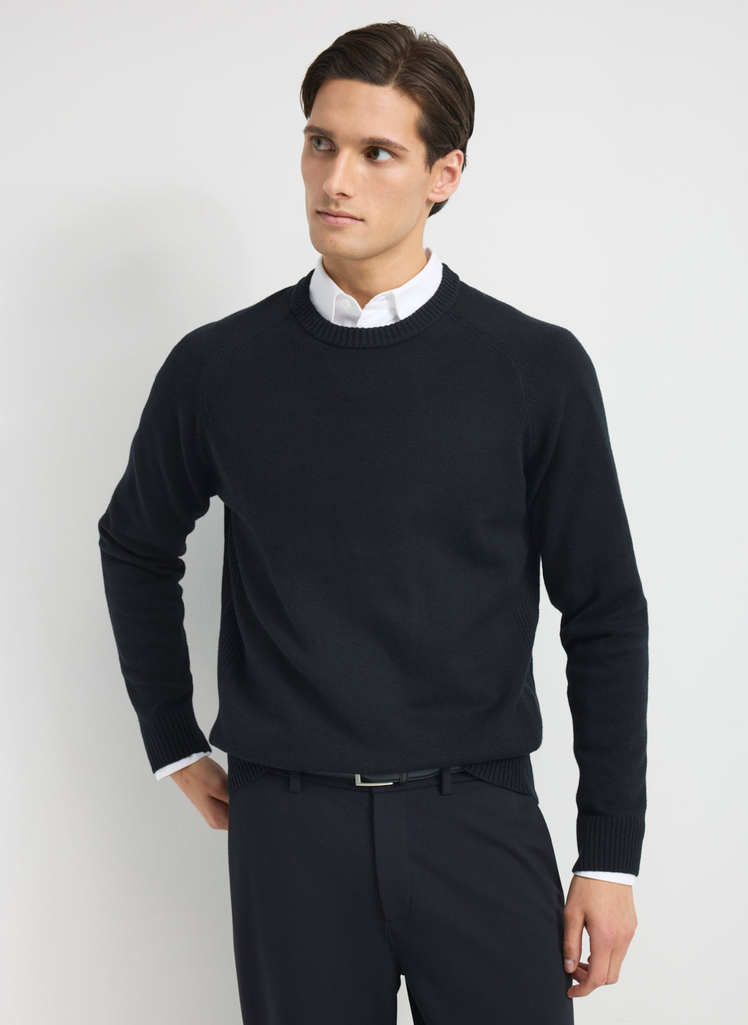 Merino Cotton Crewneck Sweater