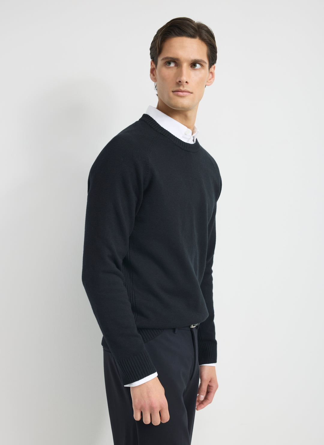 Merino Cotton Crewneck Sweater