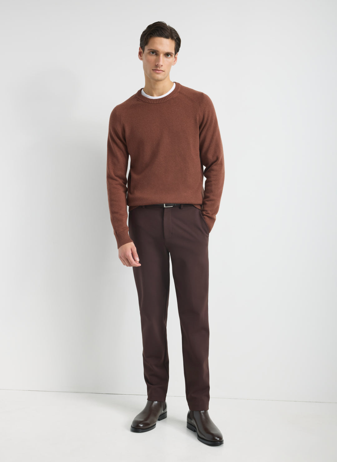Merino Cotton Crewneck Sweater
