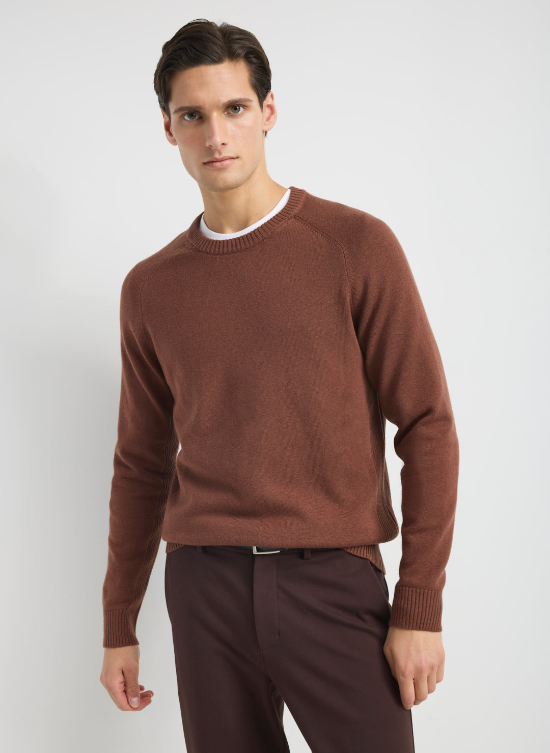 Merino Cotton Crewneck Sweater