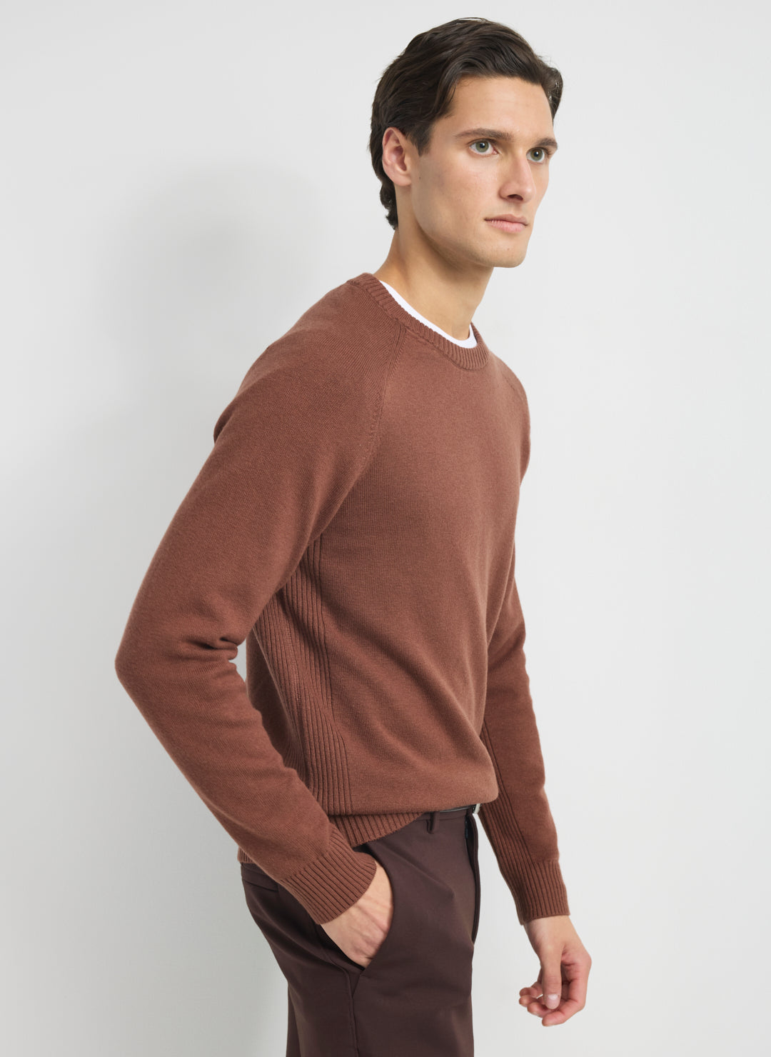 Merino Cotton Crewneck Sweater