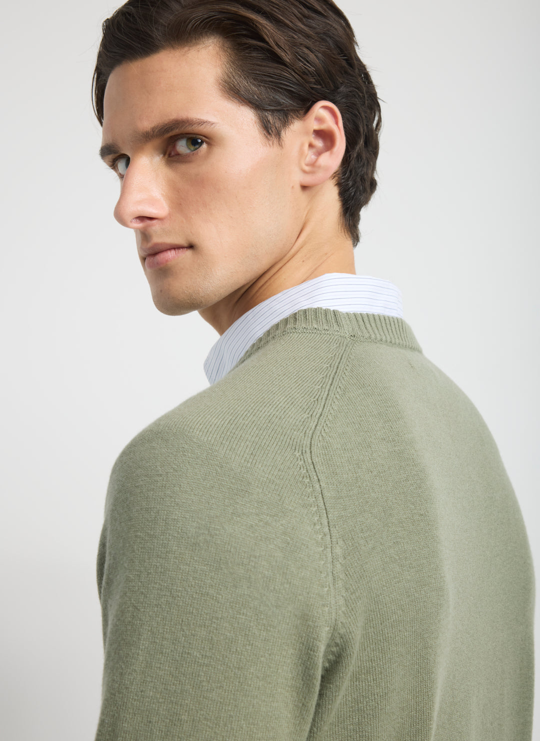 Merino Cotton Crewneck Sweater