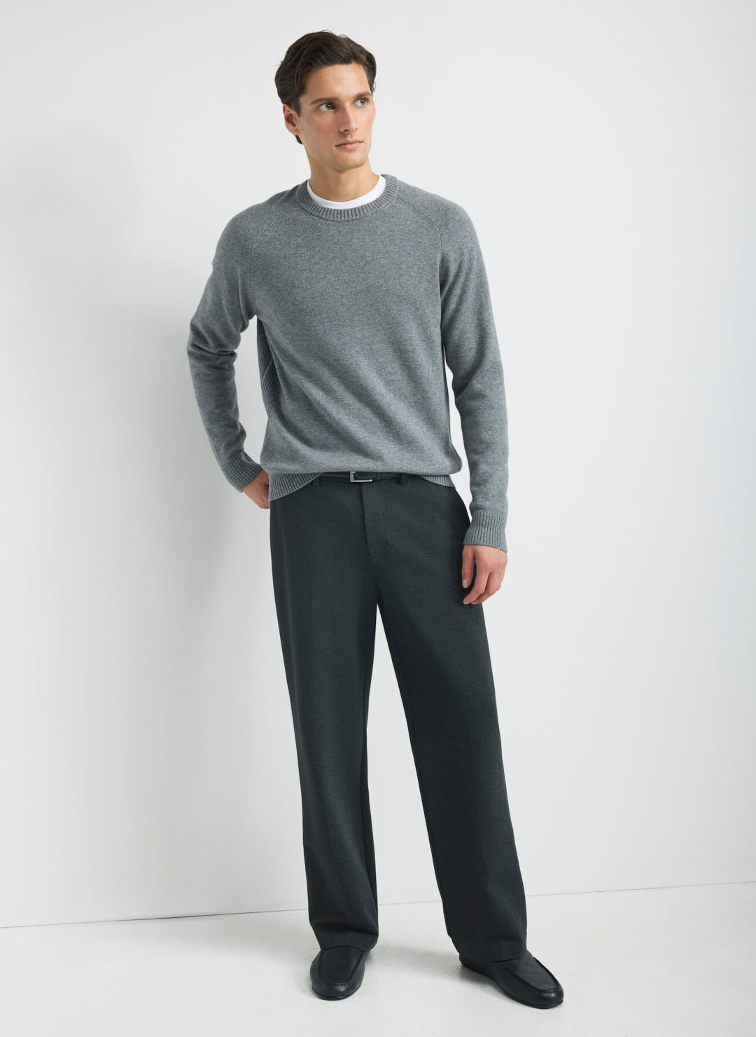 Merino Cotton Crewneck Sweater