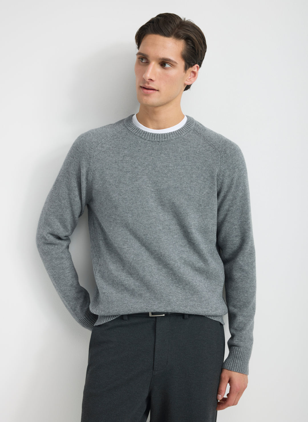 Merino Cotton Crewneck Sweater