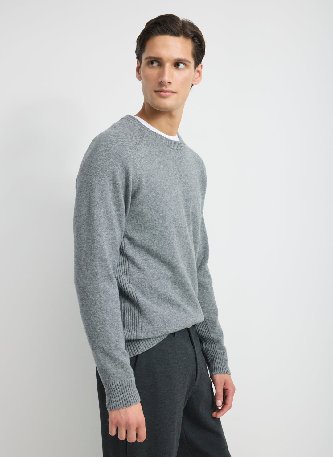 Merino Cotton Crewneck Sweater