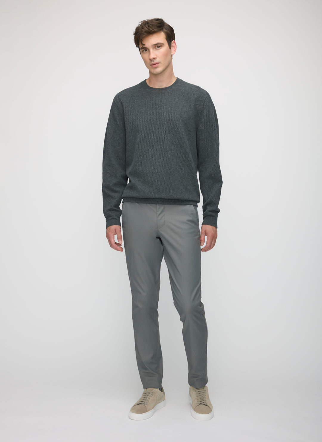 Textured Crew Sweatshirt