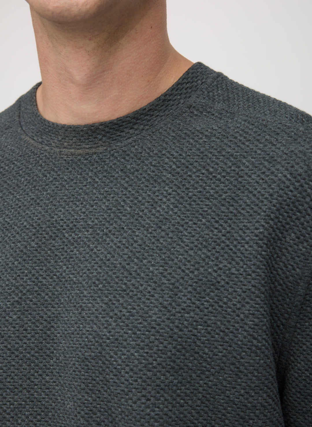 Textured Crew Sweatshirt