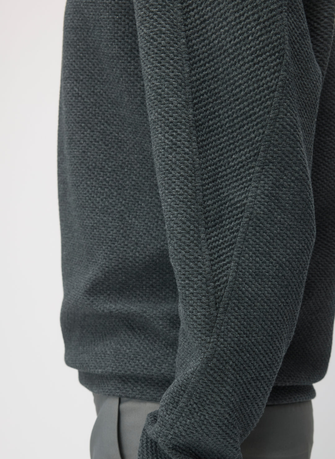 Textured Crew Sweatshirt