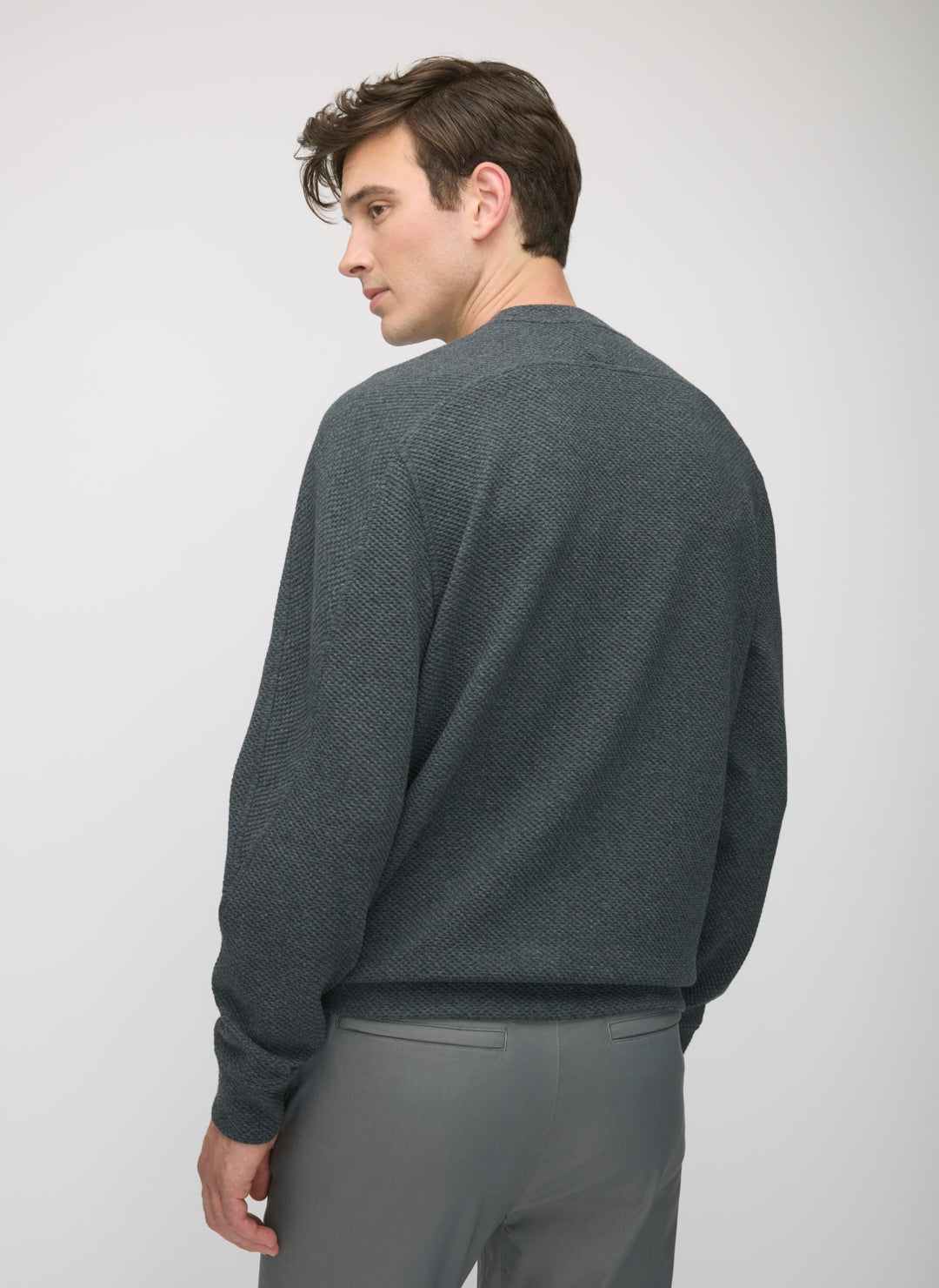 Textured Crew Sweatshirt