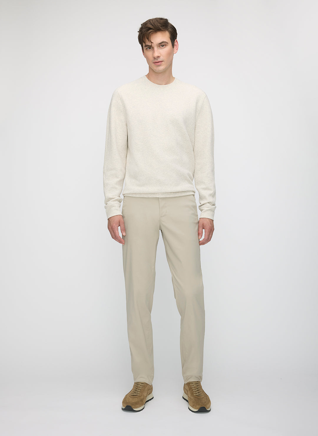 Textured Crew Sweatshirt