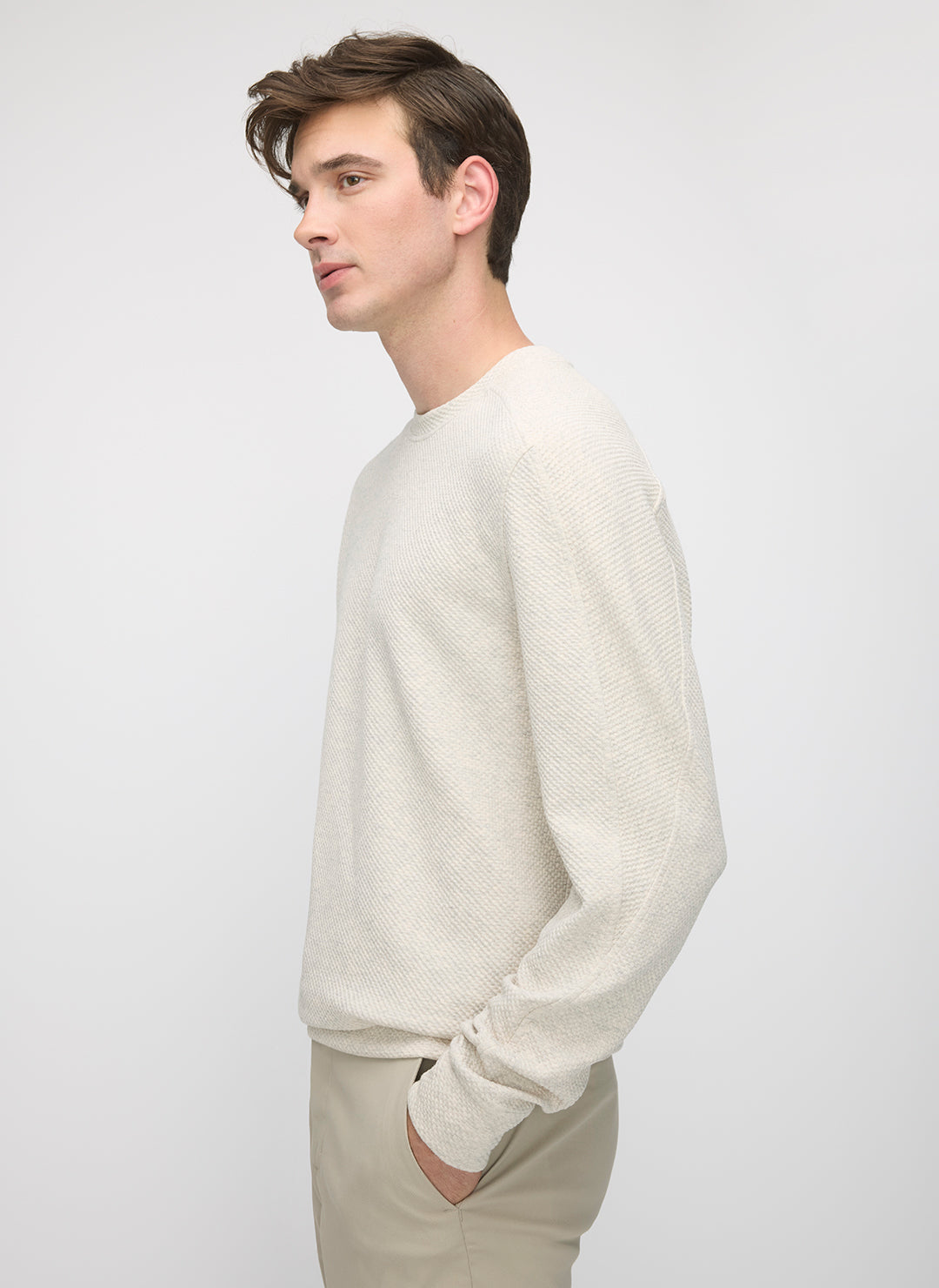 Textured Crew Sweatshirt
