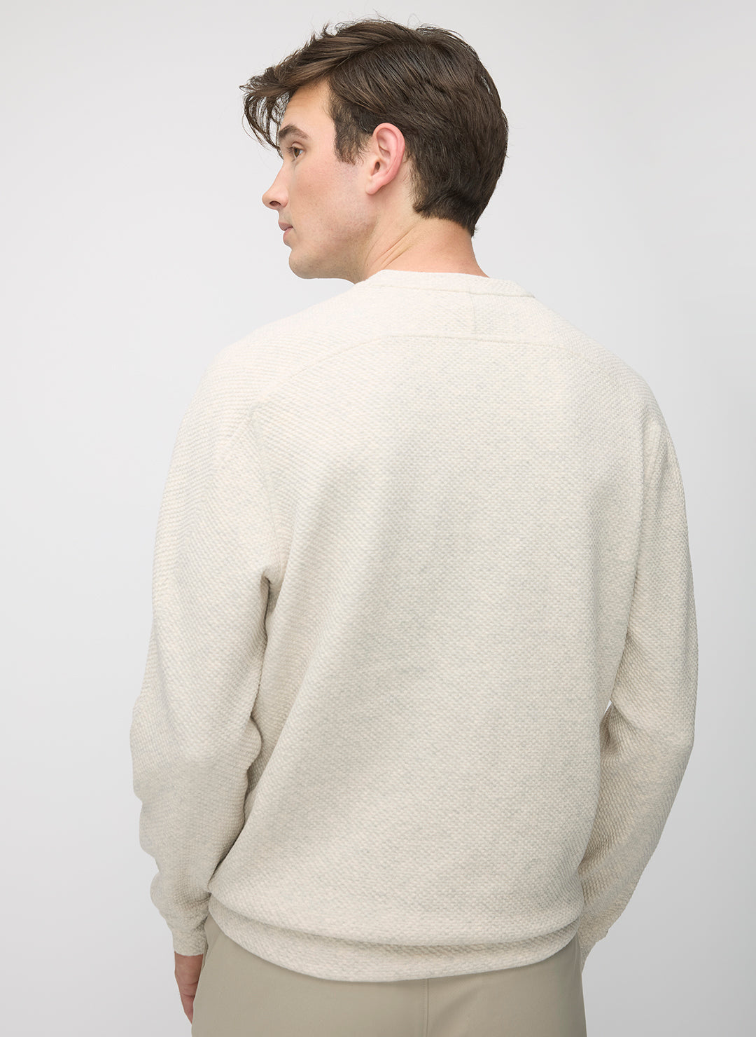 Textured Crew Sweatshirt