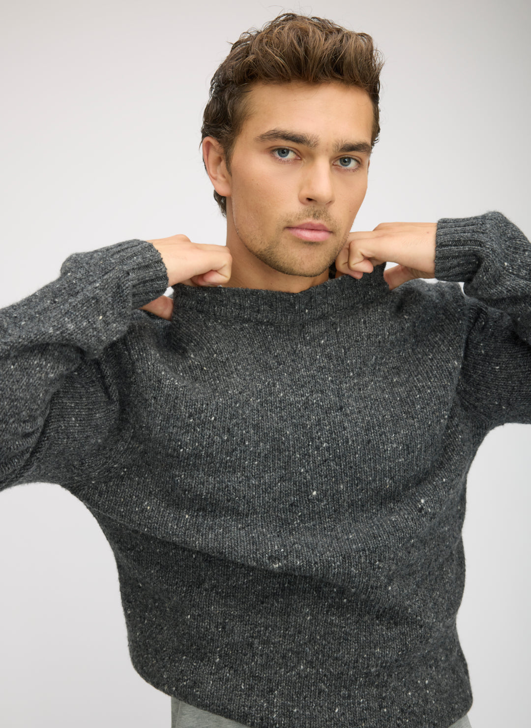 Donegal Funnel Neck Sweater