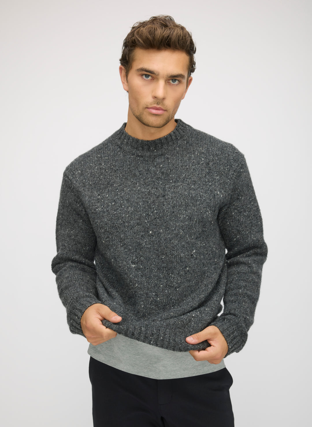 Donegal Funnel Neck Sweater