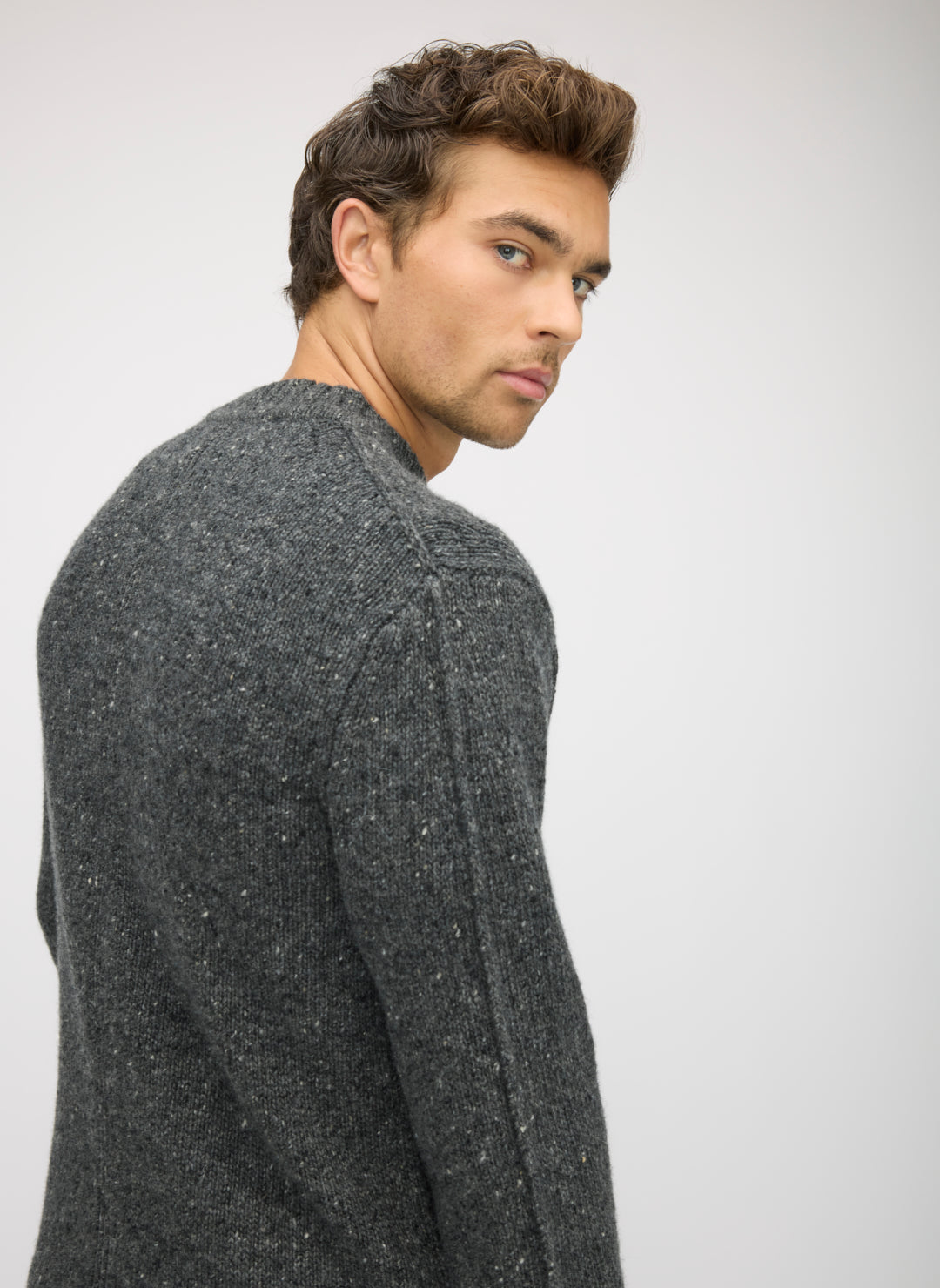 Donegal Funnel Neck Sweater