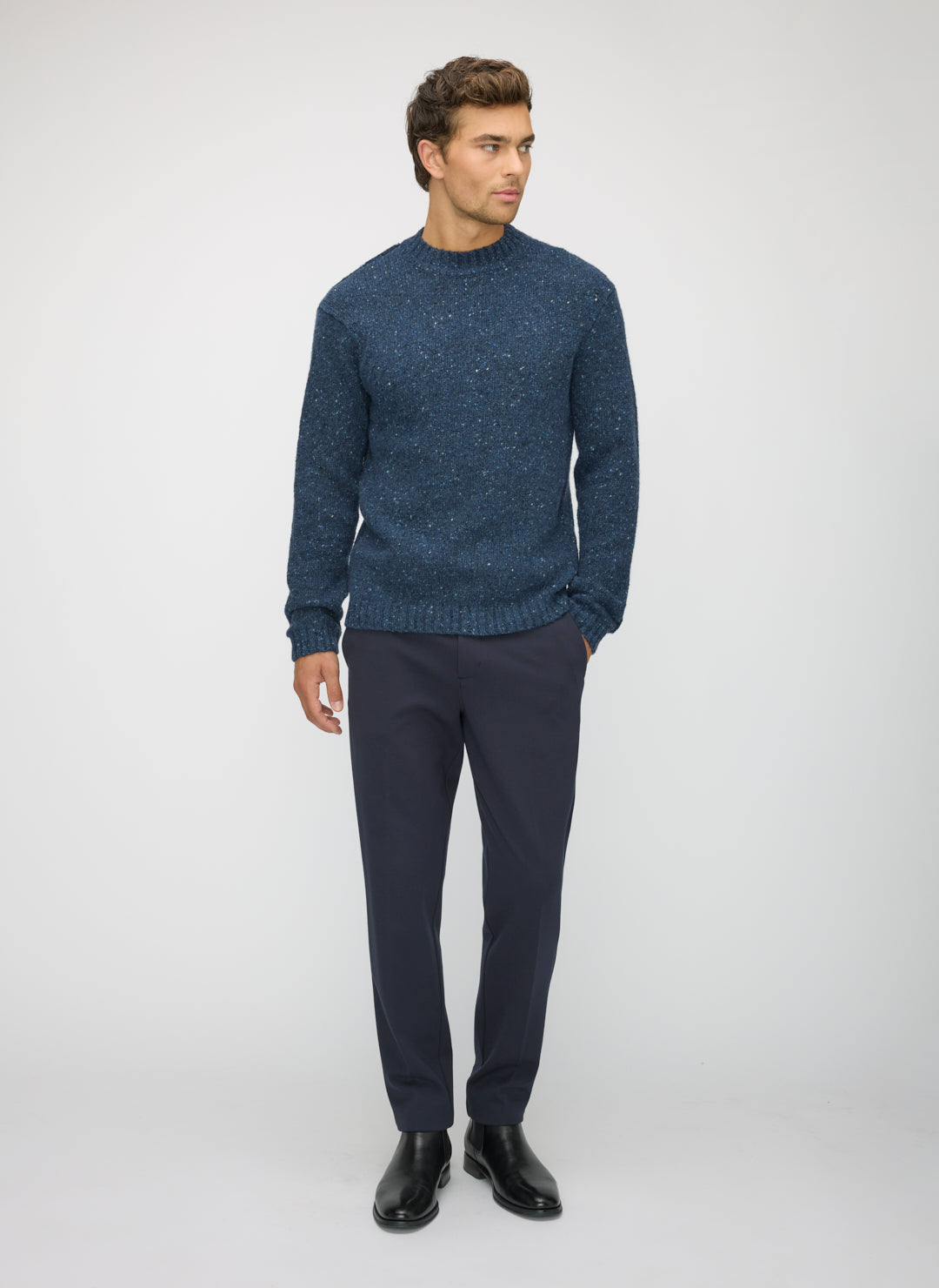 Donegal Funnel Neck Sweater