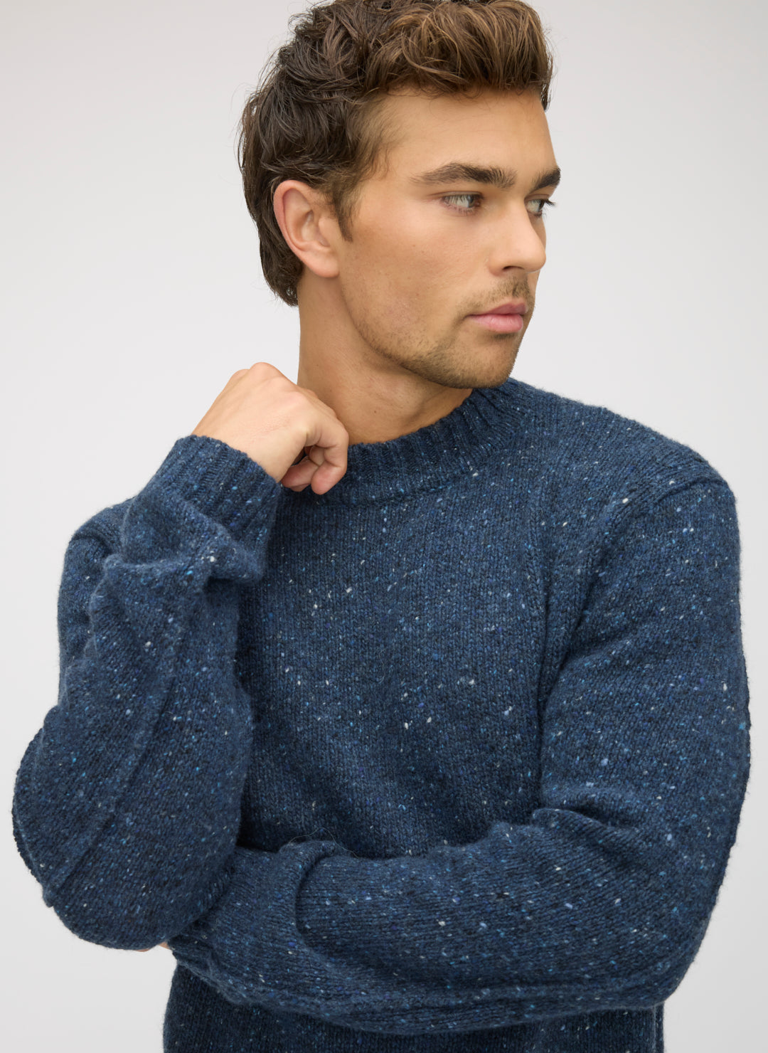 Donegal Funnel Neck Sweater