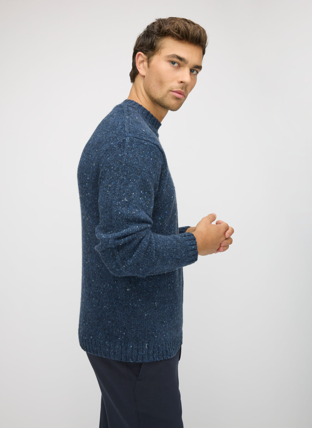Donegal Funnel Neck Sweater
