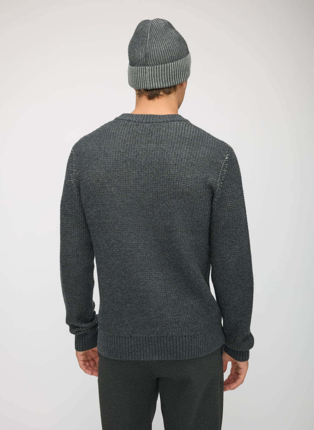 Tuck Stitch Crew Sweater