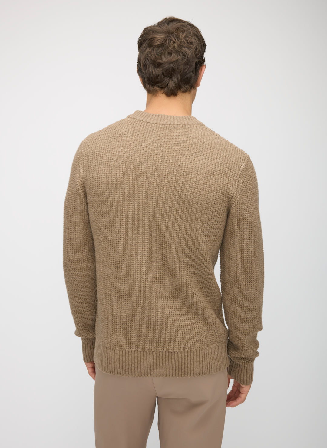 Tuck Stitch Crew Sweater