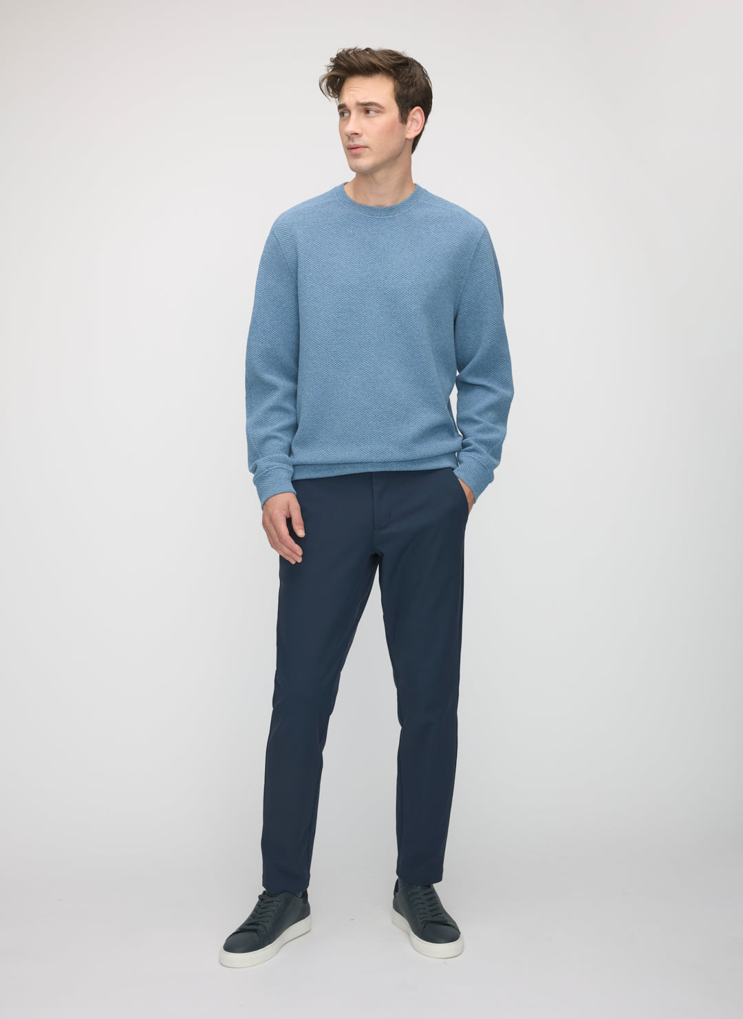 Textured Crew Sweatshirt