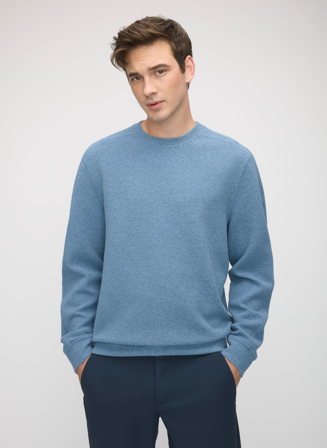 Textured Crew Sweatshirt