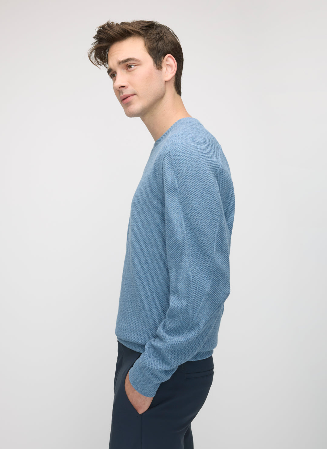 Textured Crew Sweatshirt