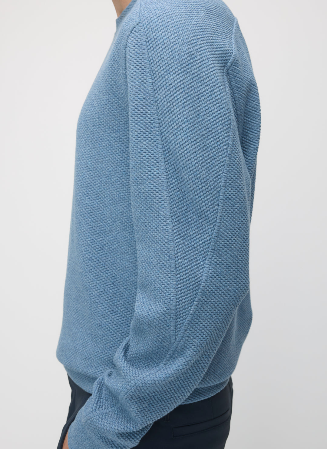 Textured Crew Sweatshirt