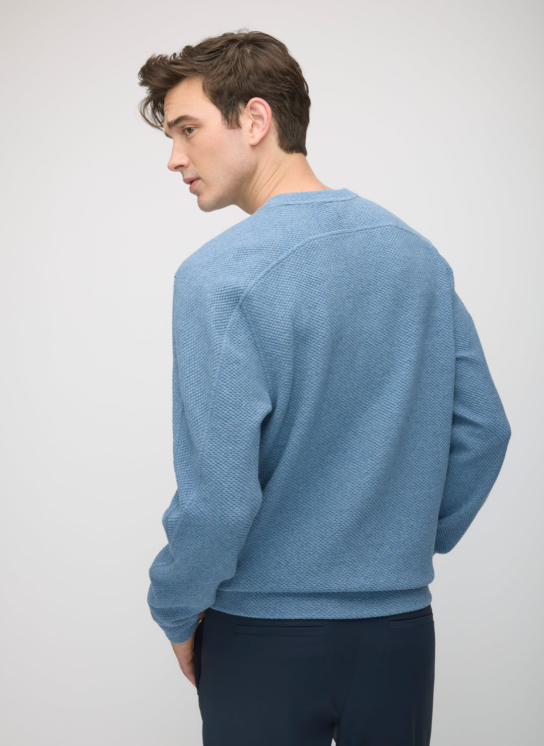 Textured Crew Sweatshirt