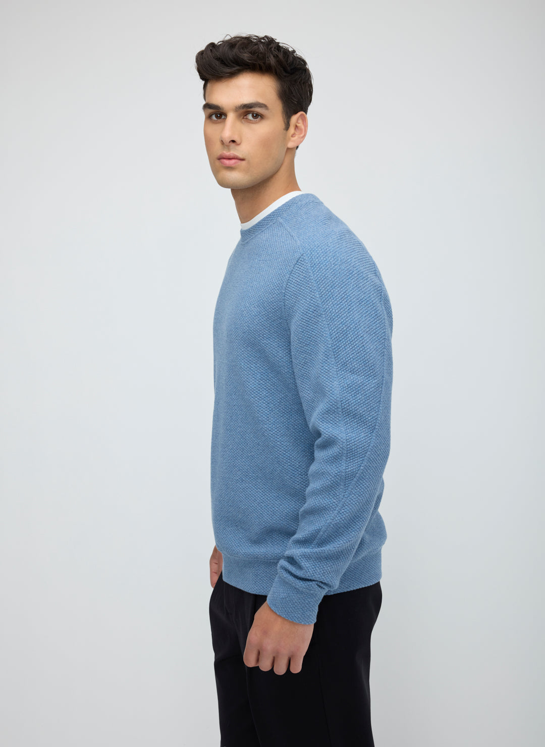 Textured Crew Sweatshirt