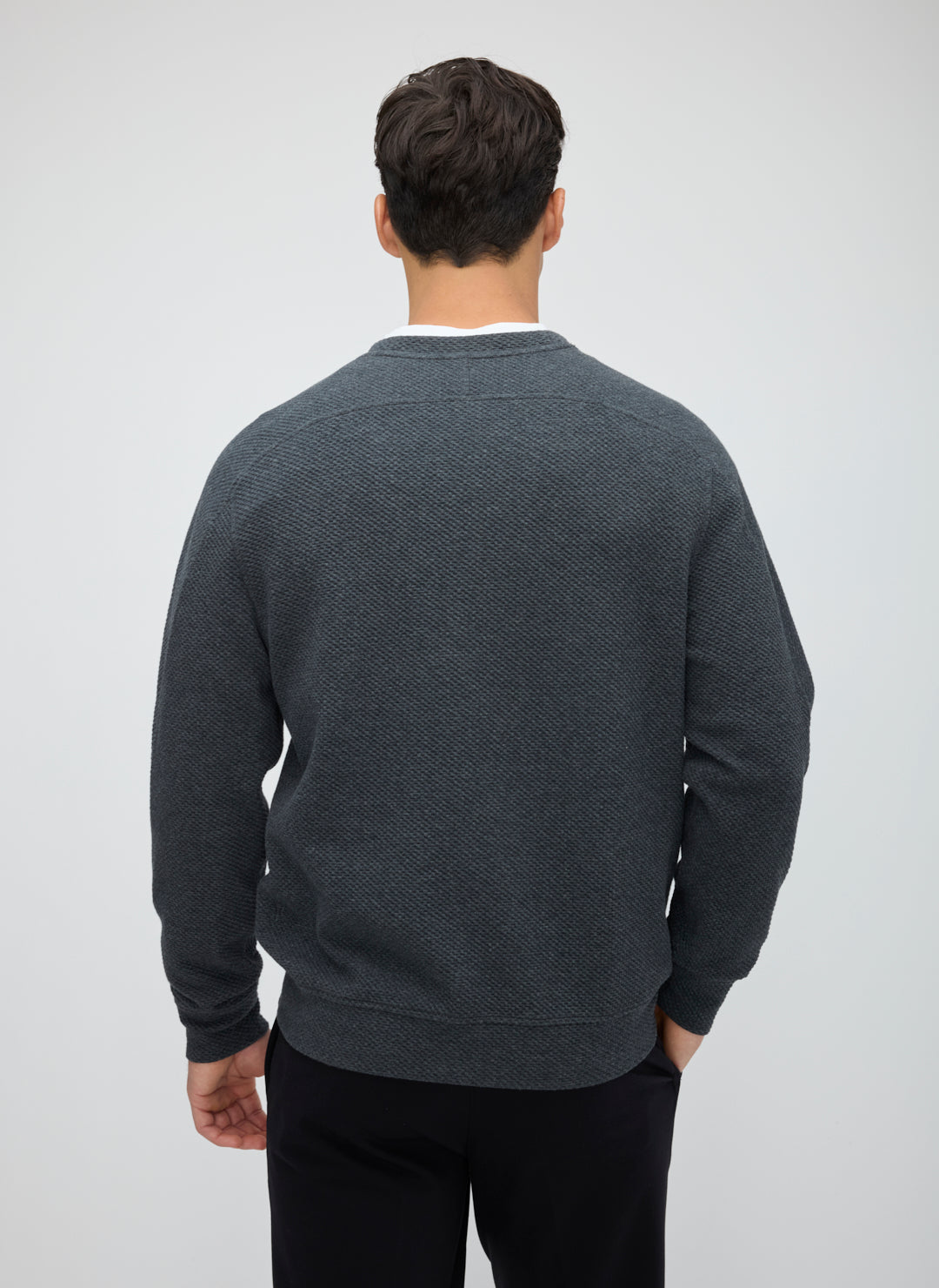 Textured Crew Sweatshirt