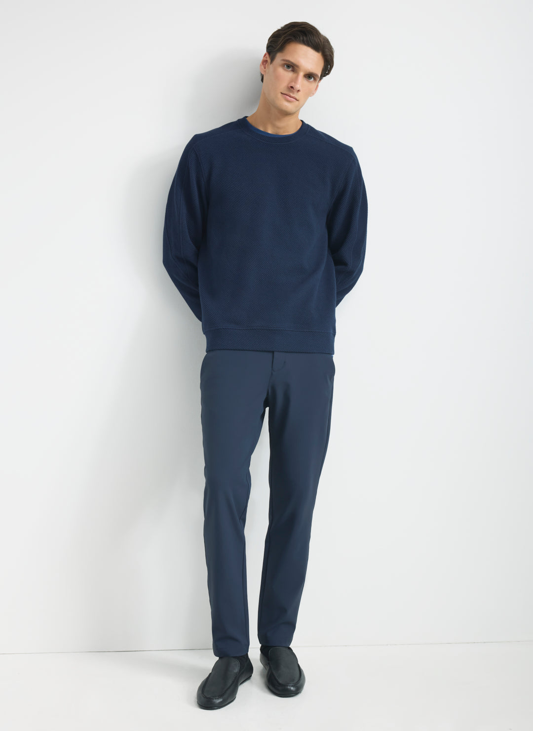 Textured Crew Sweatshirt