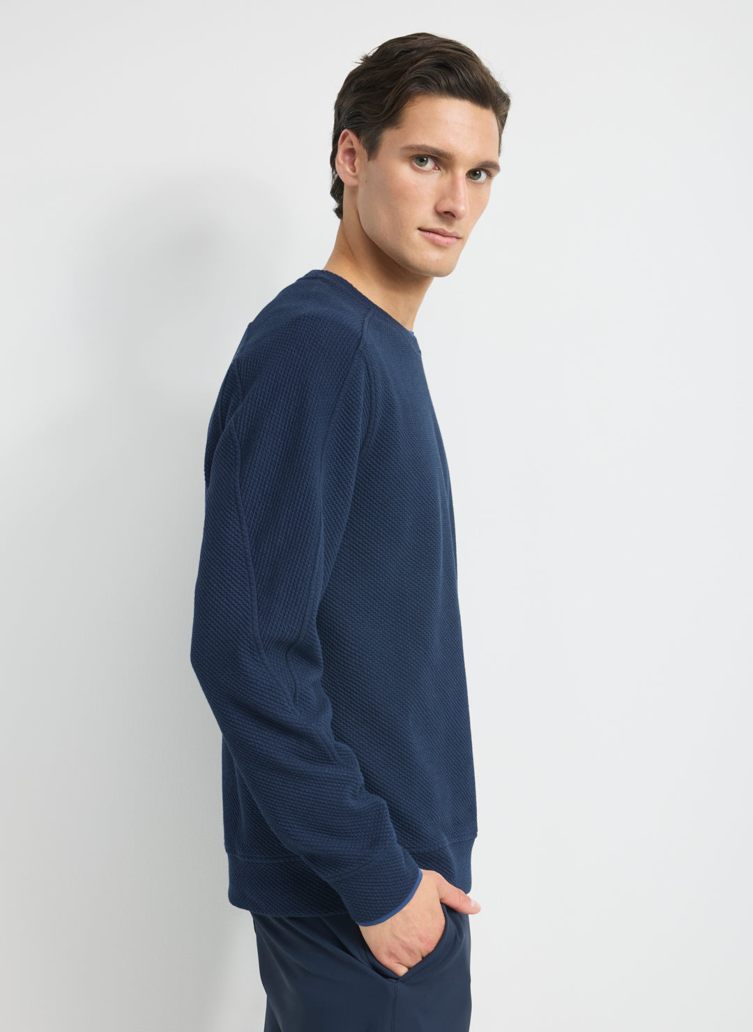 Textured Crew Sweatshirt