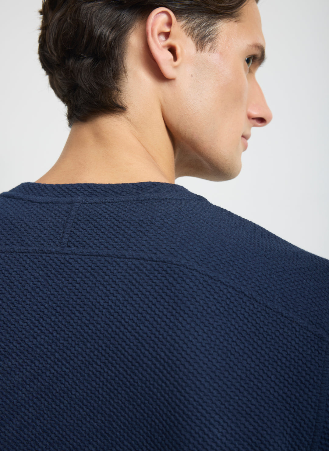 Textured Crew Sweatshirt