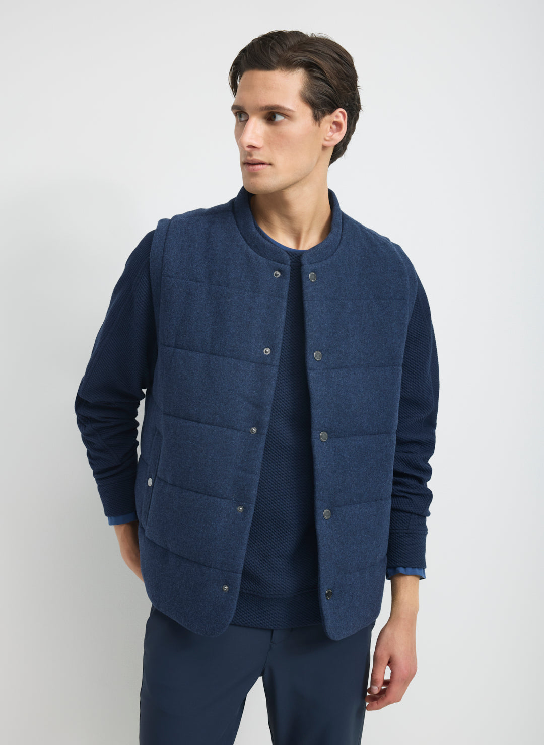 Textured Crew Sweatshirt