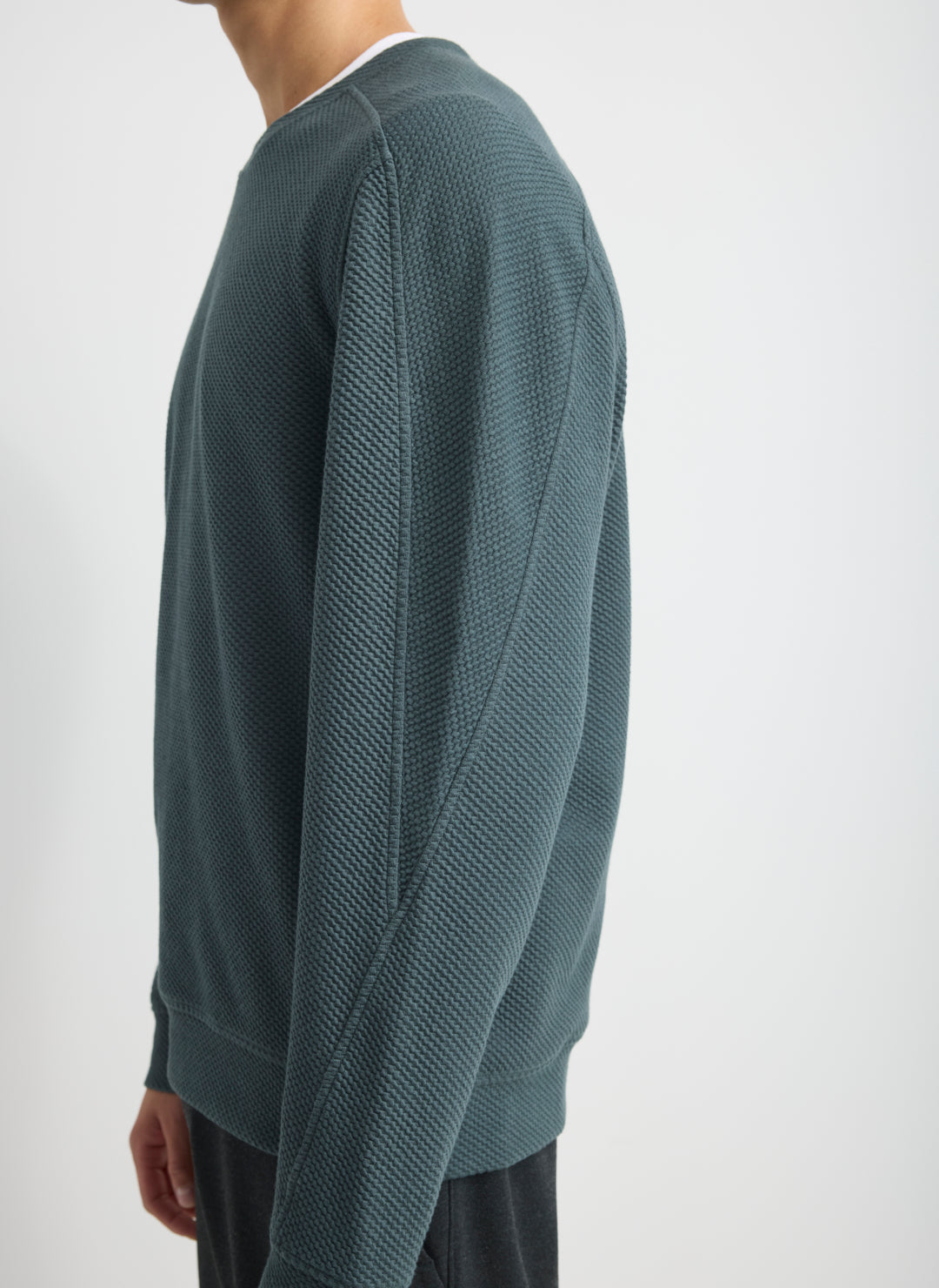 Textured Crew Sweatshirt