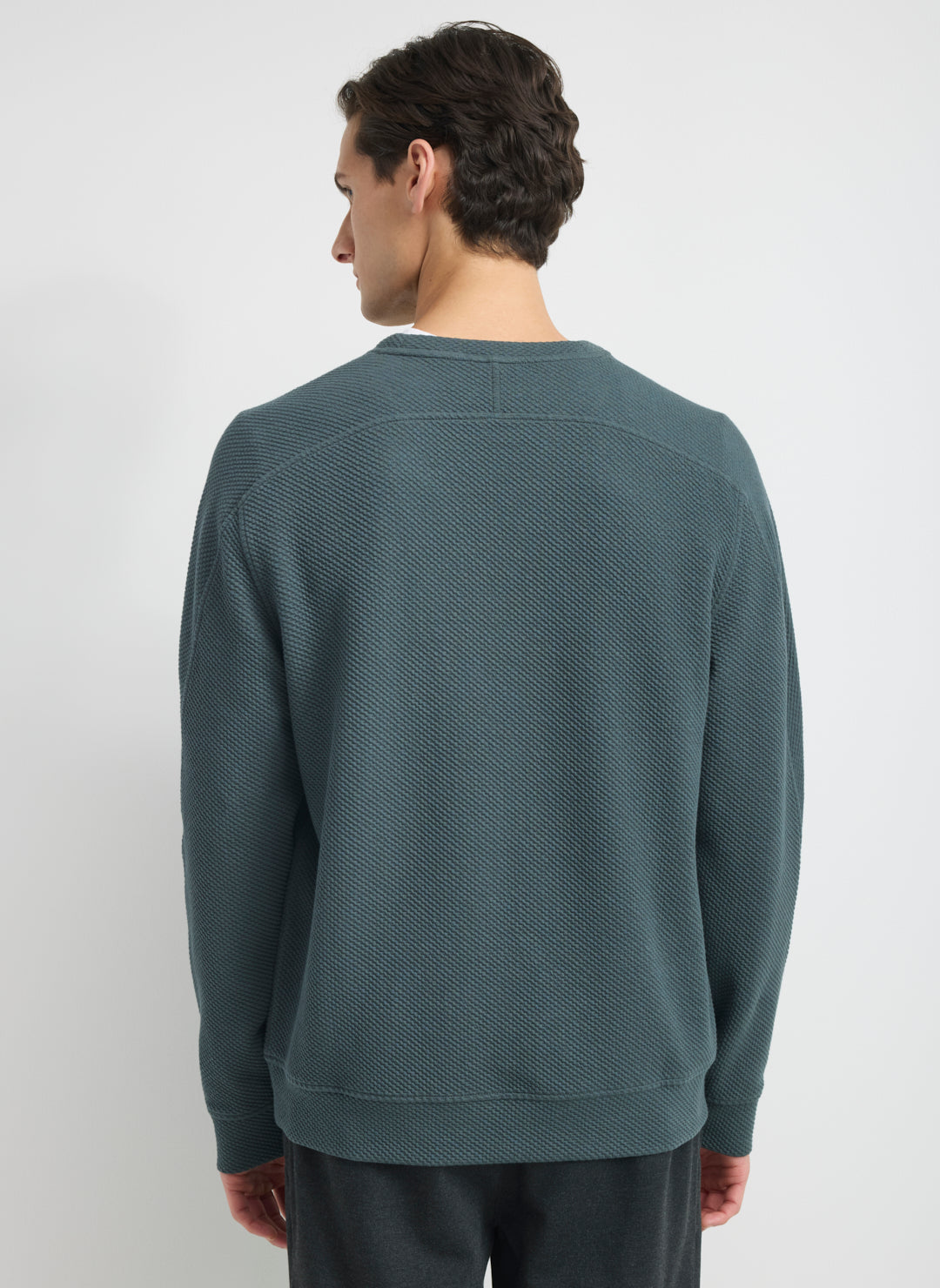 Textured Crew Sweatshirt
