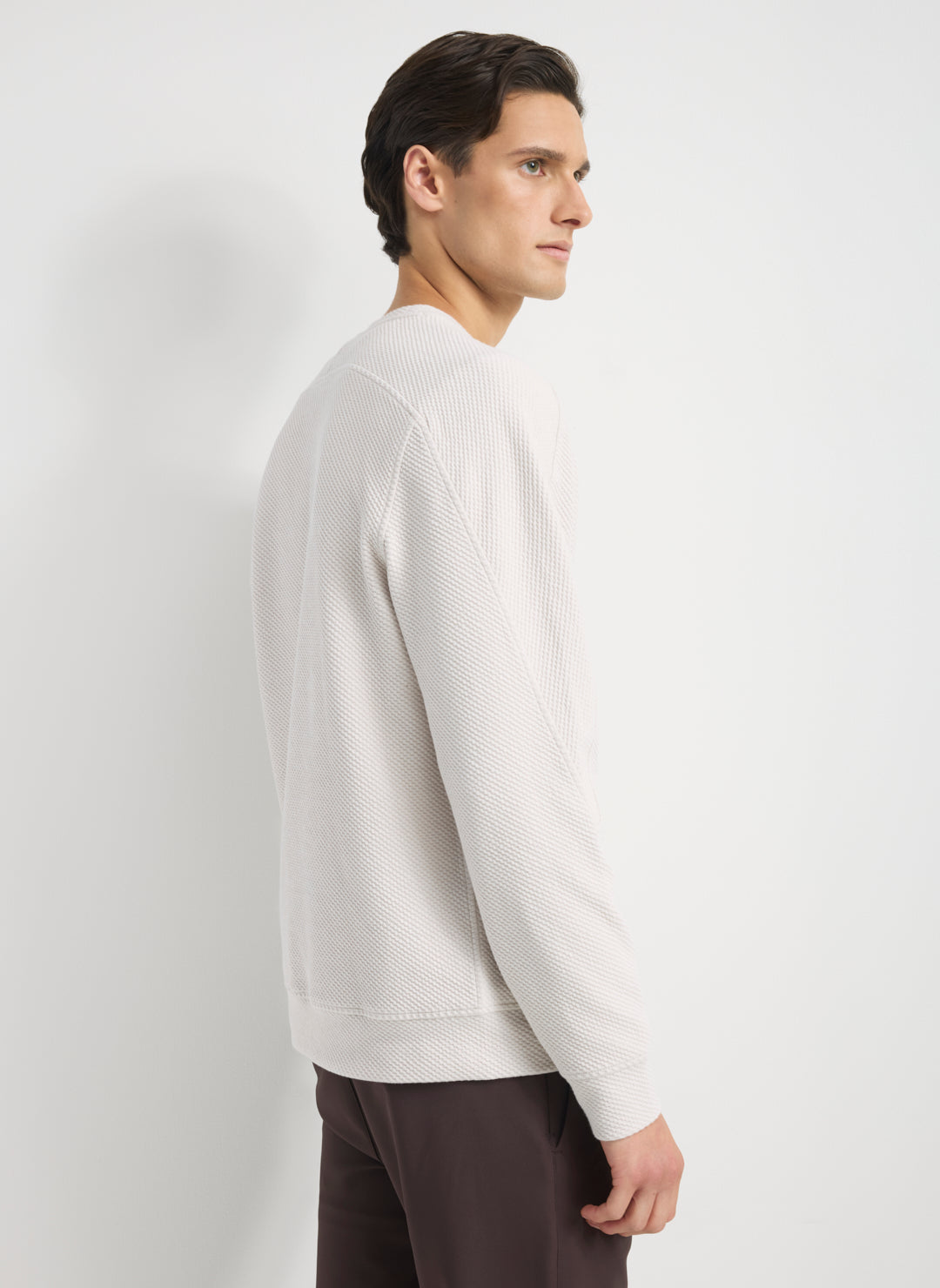 Textured Crew Sweatshirt