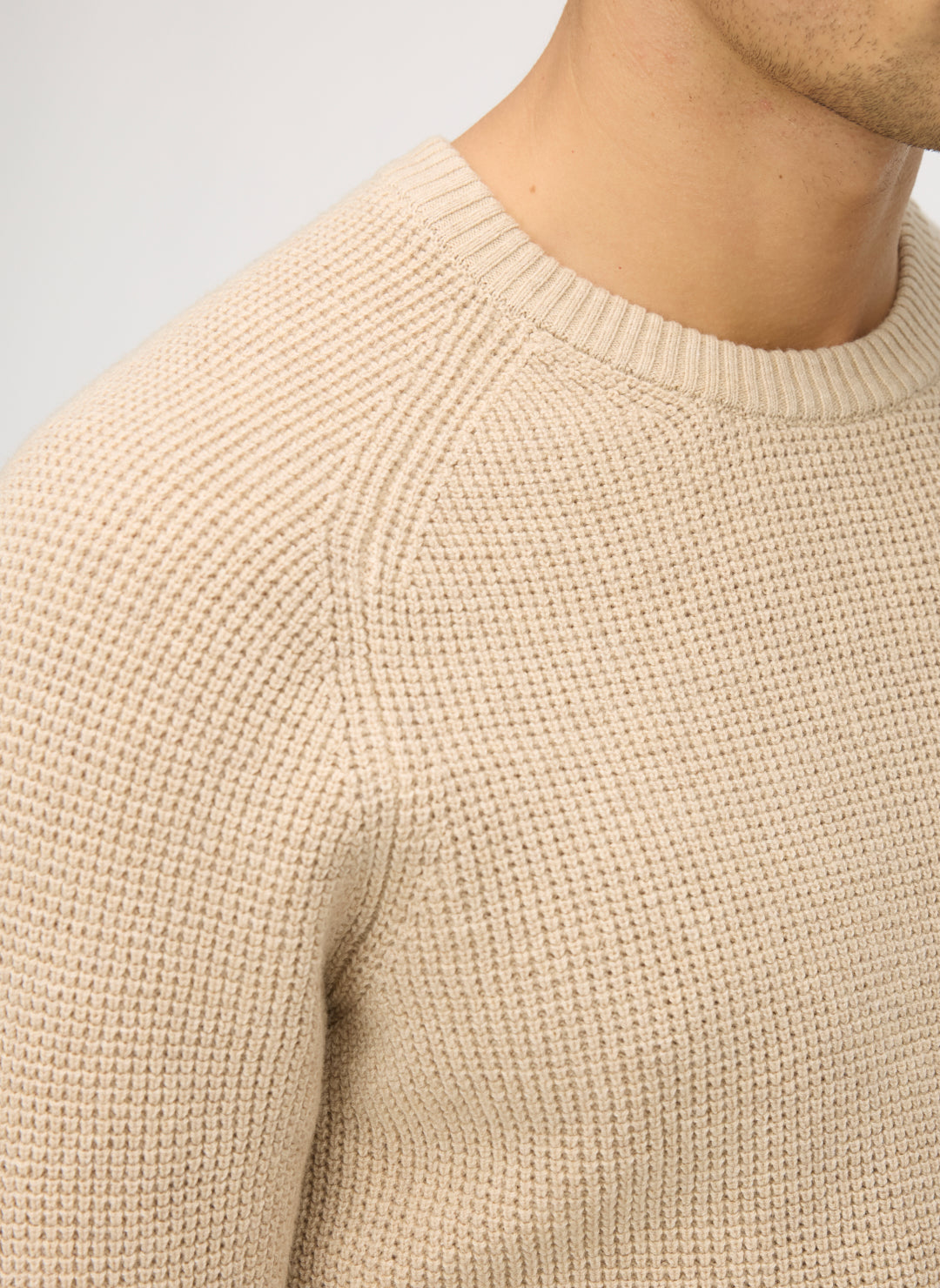 Waffle Crewneck Sweater