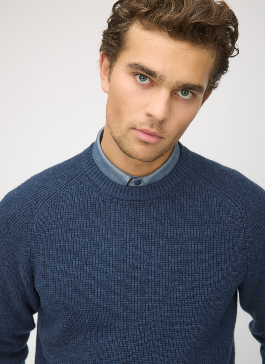 Waffle Crewneck Sweater