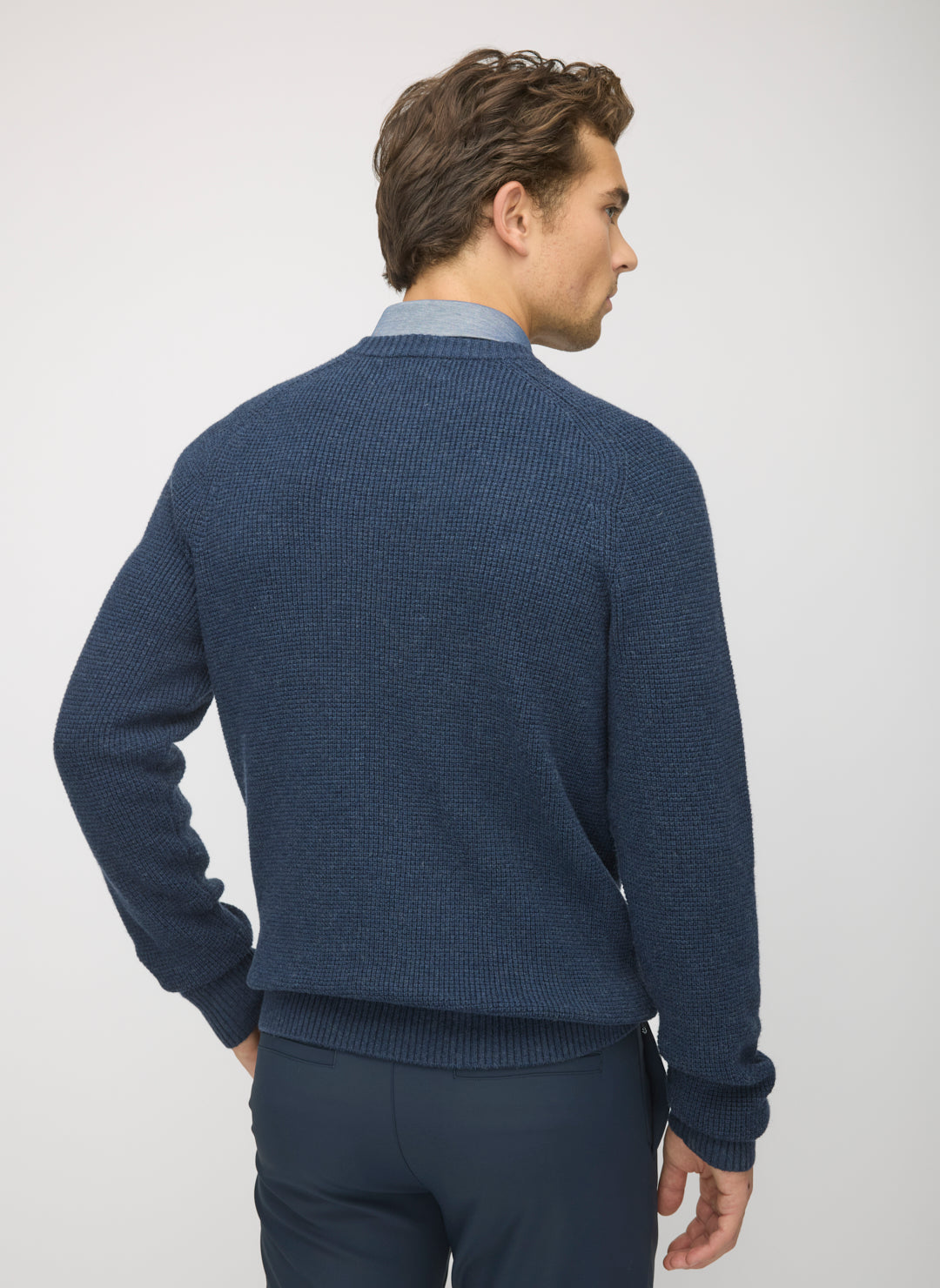 Waffle Crewneck Sweater