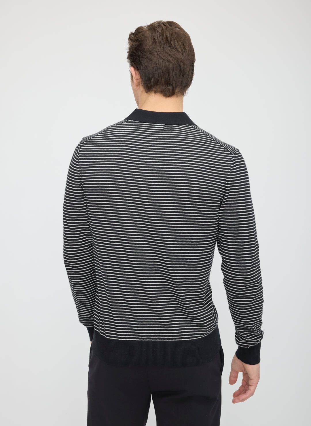 Cotton Cashmere Polo Sweater