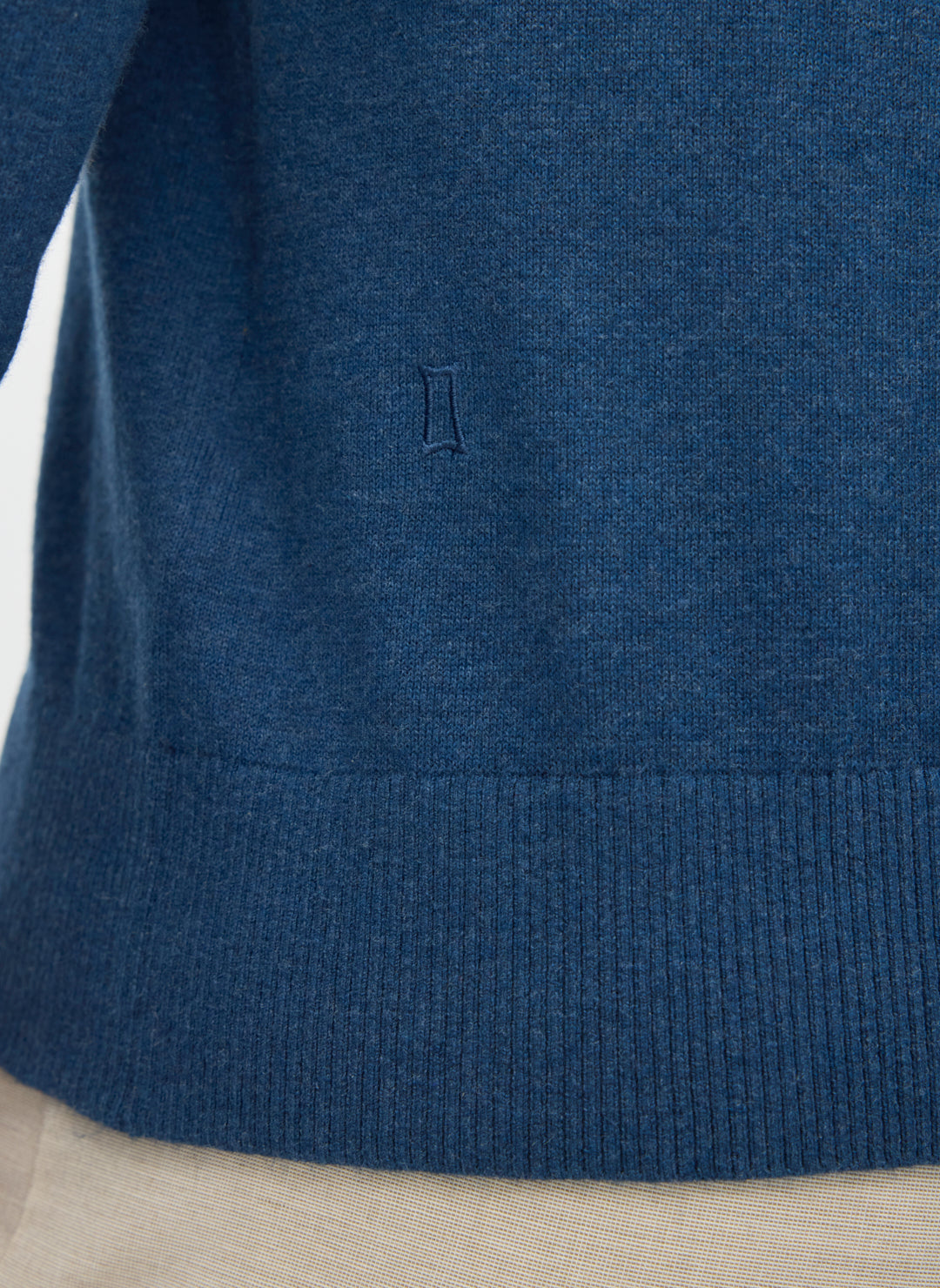 Cotton Cashmere Polo Sweater